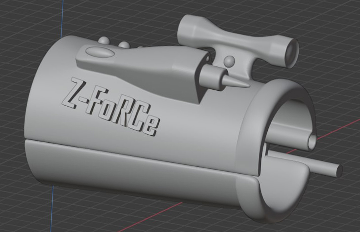 Modeling a bracelet for my child’s broken arm.